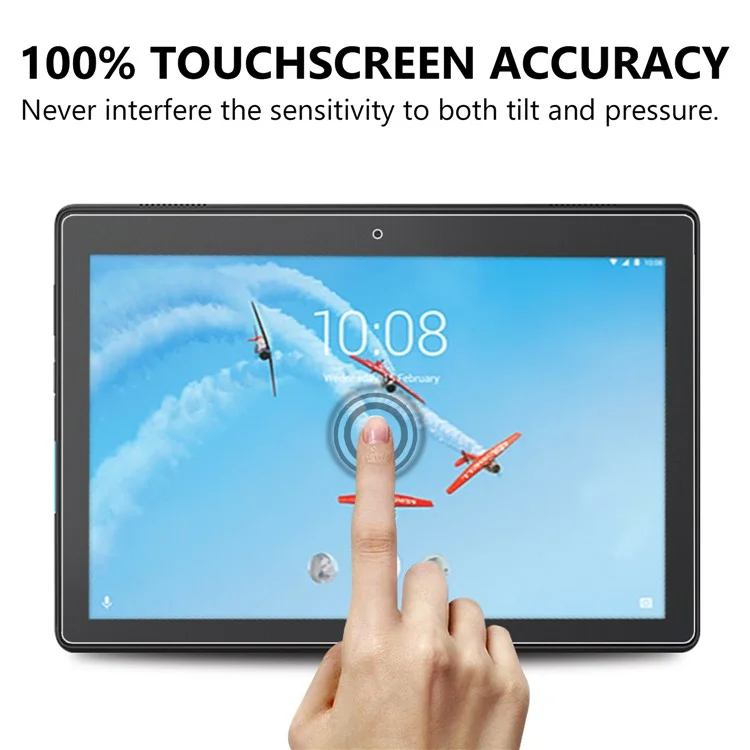 Tempered Glass Screen Protector Film Arc Edge for Lenovo Tab E10