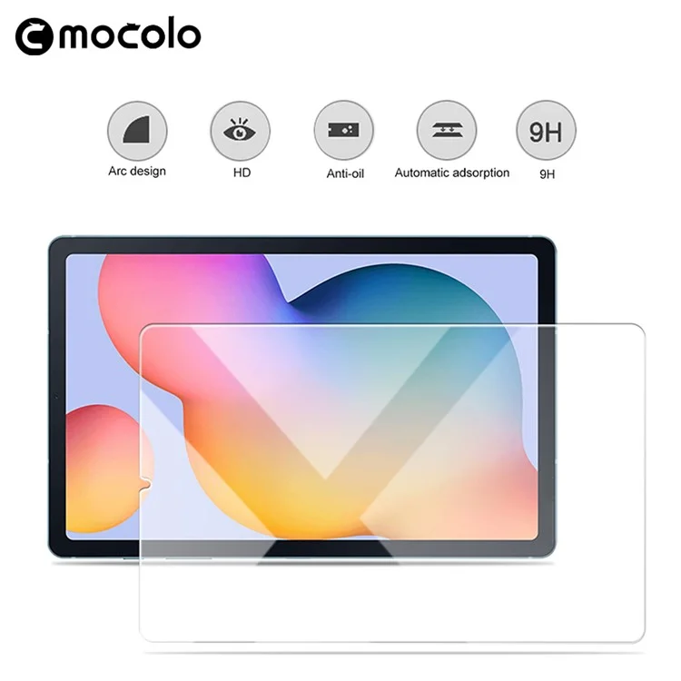 MOCOLO Guard Film for Samsung Galaxy Tab S6 Lite (2020) P610 P615 / (2022) / (2024) , Full Coverage High Clarify Tempered Glass Screen Protector