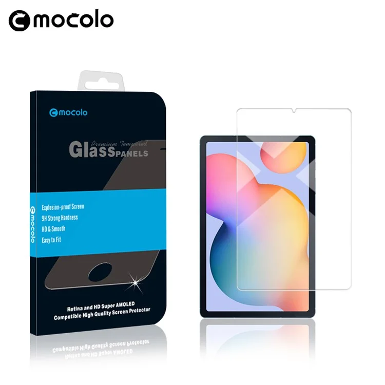 MOCOLO Guard Film for Samsung Galaxy Tab S6 Lite (2020) P610 P615 / (2022) / (2024) , Full Coverage High Clarify Tempered Glass Screen Protector