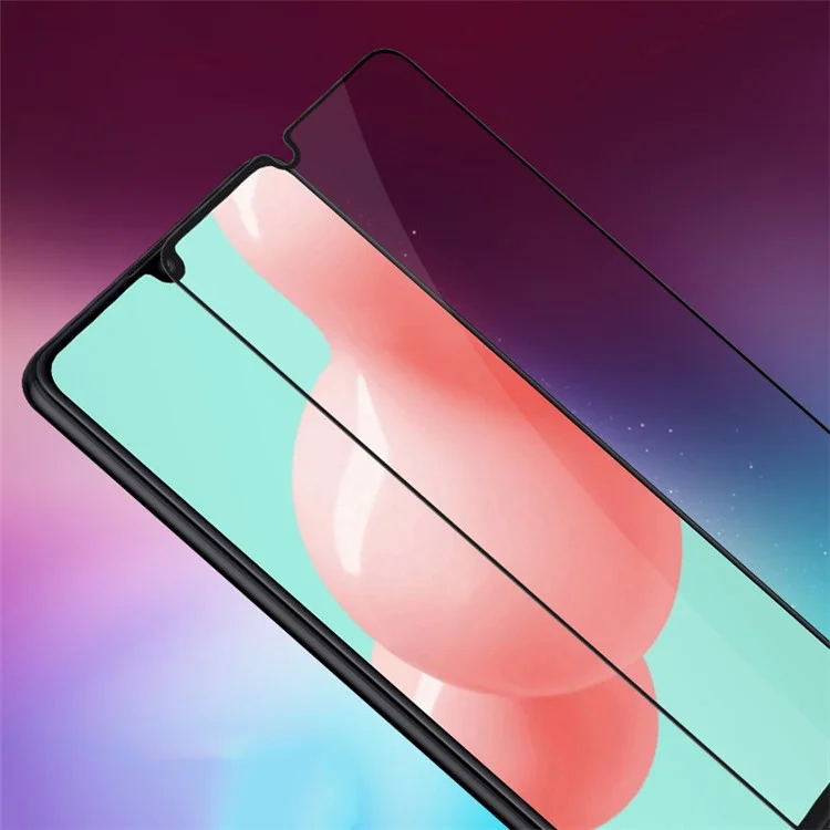 MOCOLO Silk Printing Tempered Glass Full Screen Protector [Full Glue] para Samsung Galaxy A41 (Versão Global) - Preto