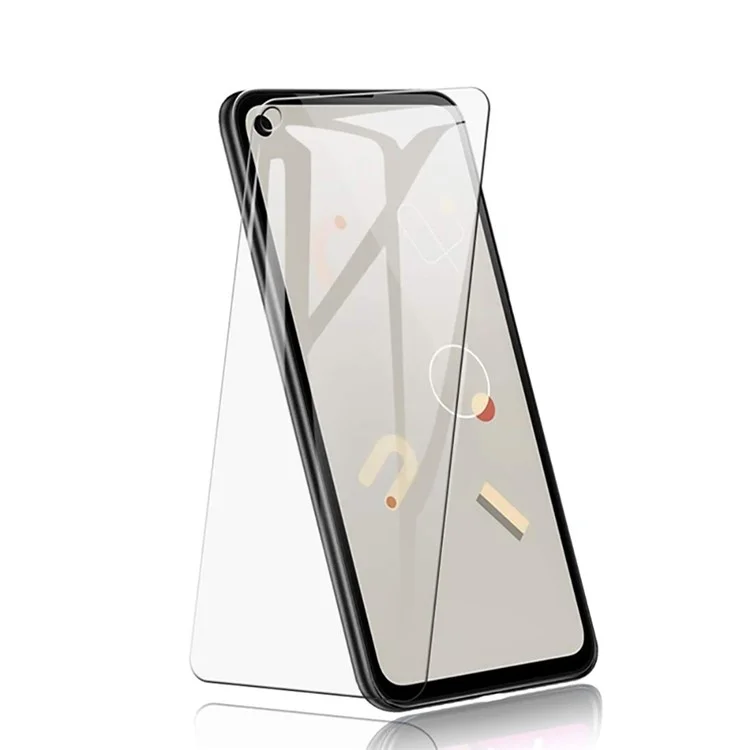 Para Google Pixel 4a 0,3 mm Protector de pantalla de cristal templado Film de borde curvo