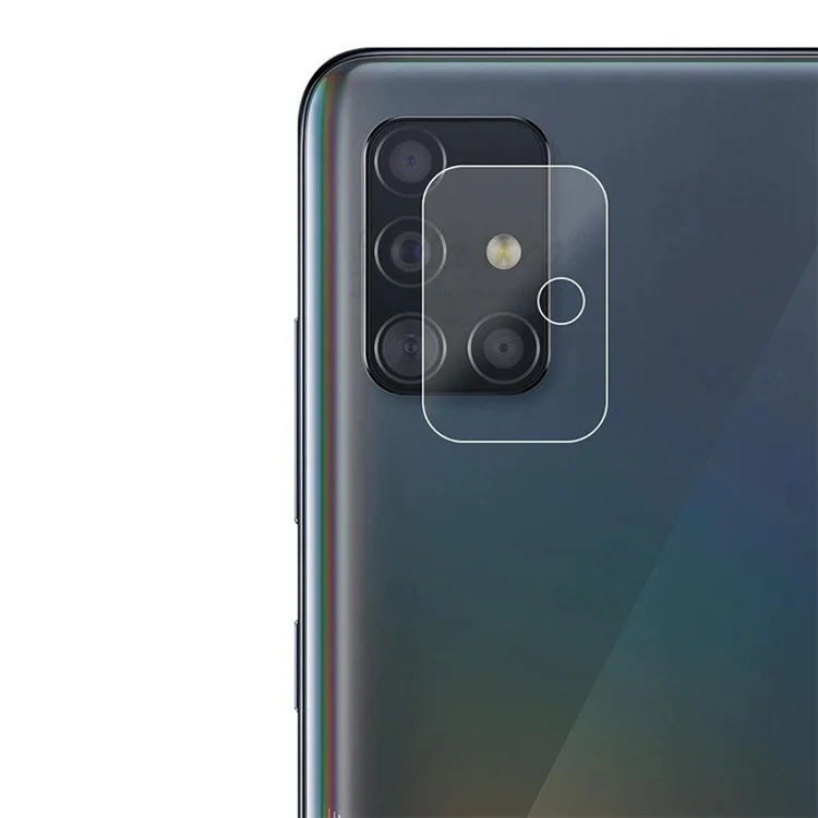 Film de protection d'objectif de caméra en verre trempé ultra-transparent et à couverture totale pour Samsung Galaxy A71 5G SM-A716