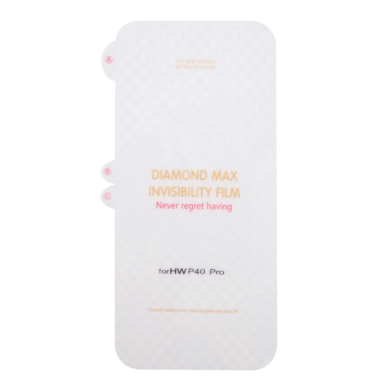 Full Screen Soft TPU Hydrogel Protector Guard Film for Huawei P40 Pro