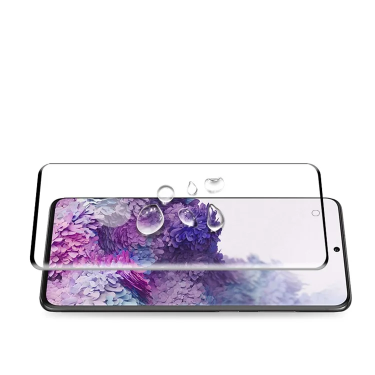 MOCOLO Für Samsung Galaxy S20 Plus 3D Gebogener Vollbildmodeller Temperierer Glasschriftenschutz [unterstützen Sie Ultraschallfingerabdruck Entsperren]