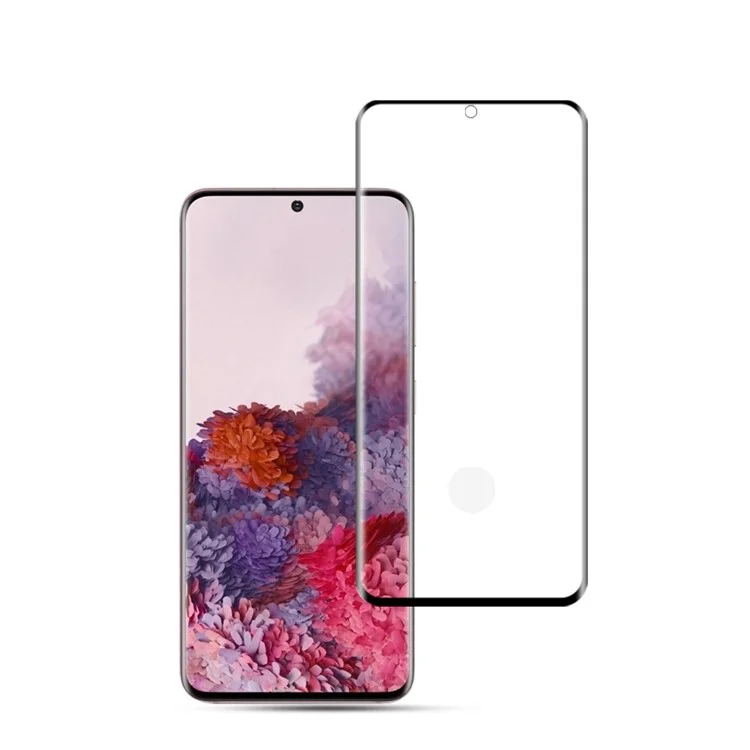MOCOLO per Samsung Galaxy S20 4G/S20 5G 3D Curved Full Screen Full Glue Tempered Glass Screen Guard Film [Supporto dello sblocco delle impronte digitali a ultrasuoni]