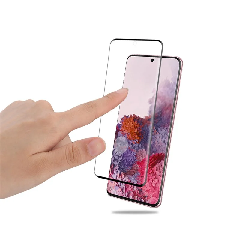MOCOLO per Samsung Galaxy S20 4G/S20 5G 3D Curved Full Screen Full Glue Tempered Glass Screen Guard Film [Supporto dello sblocco delle impronte digitali a ultrasuoni]