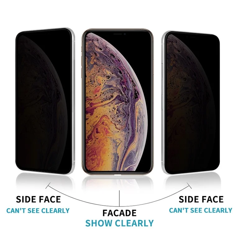 MOCOLO Anti-peep Full Glue Full Screen Silk Printing Tempered Glass Screen Protector Film for iPhone XS 5.8 inch