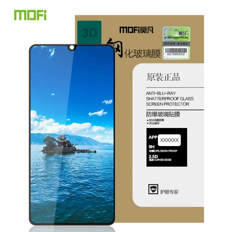 MOFI 3D Curved Anti-explosion Tempered Glass Screen Film Protector per Samsung Galaxy A31