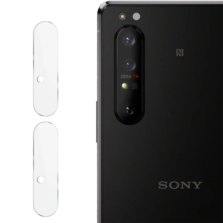 IMAK 2pcs Für Sony Xperia 1 II Resistant HD Tempered Glass Camera Objektiv Beschützer Filme