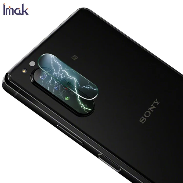 IMAK 2pcs Für Sony Xperia 1 II Resistant HD Tempered Glass Camera Objektiv Beschützer Filme