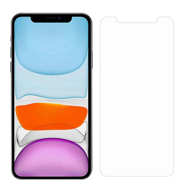 Protecteur d'écran en verre trempé antichoc 2.5D 9H avec bords biseautés pour Apple iPhone 12 Pro Max 6.7 pouces