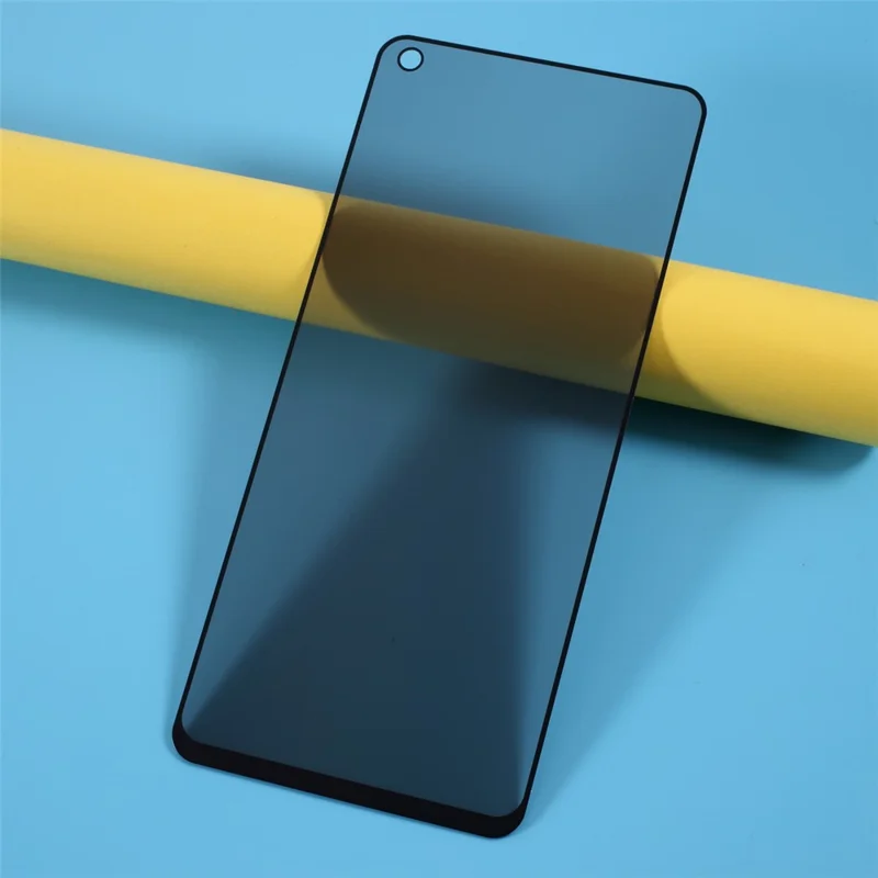 واقي شاشة من الزجاج المقوى بطباعة حريرية ضد التلصص وكامل التغطية لهاتف Samsung Galaxy A21s