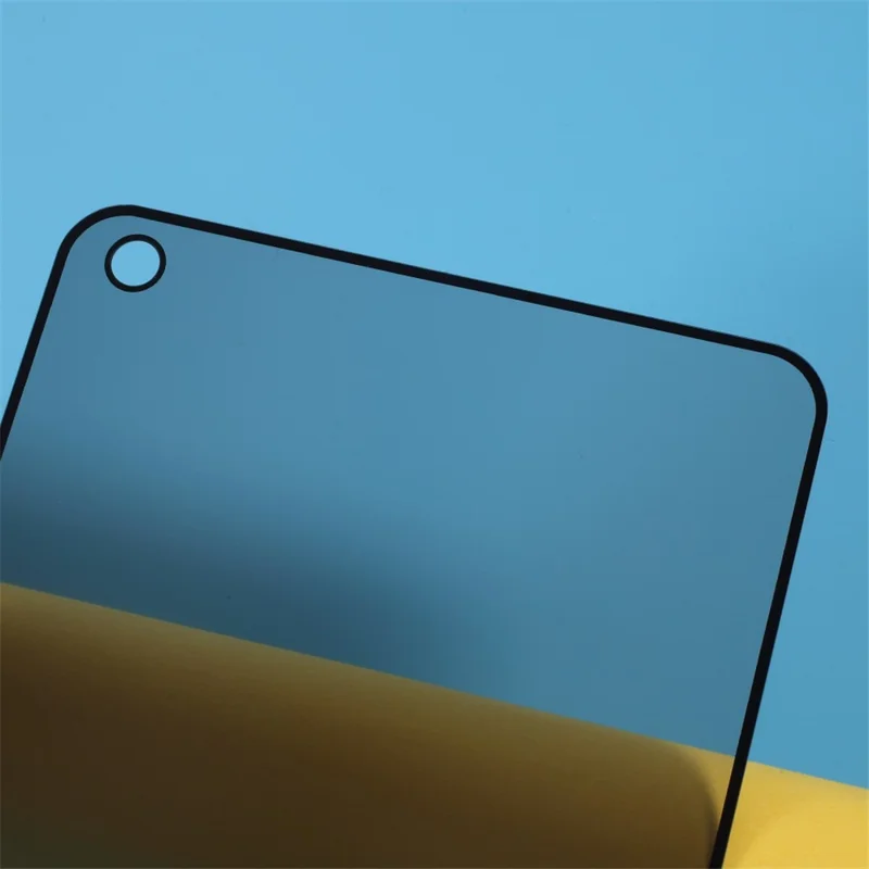 واقي شاشة من الزجاج المقوى بطباعة حريرية ضد التلصص وكامل التغطية لهاتف Samsung Galaxy A21s