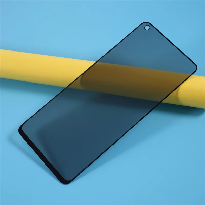 واقي شاشة من الزجاج المقوى بطباعة حريرية ضد التلصص وكامل التغطية لهاتف Samsung Galaxy A21s