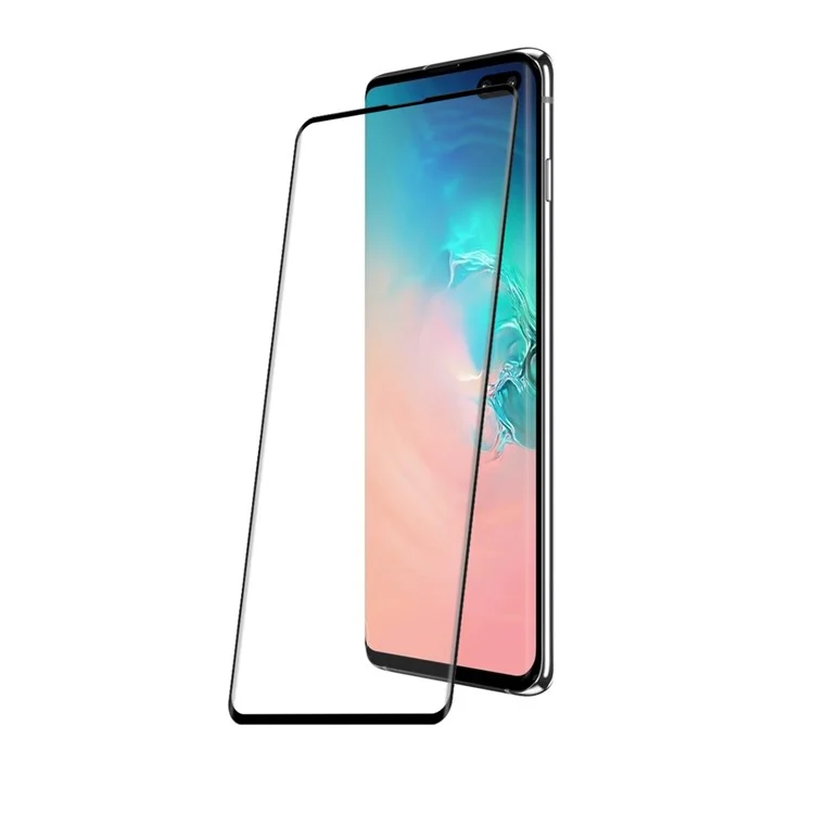 ENKAY 0.26mm 9H 3D Curved Full Glue Tempered Glass Full Screen Film Protector pour Samsung Galaxy S10 Plus