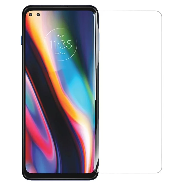 Para Motorola Moto G 5G Plus 0,3 mm Protetor de Tela de Vidro Temperado Transparente Filme Anti-explosão Borda Arqueada