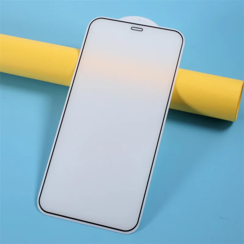 Full Size Silk Printing Anti-fingerprint Tempered Glass Screen Protector for iPhone 12 Pro/12