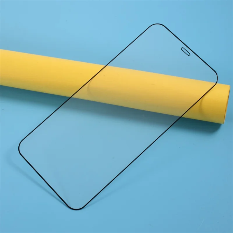 Full Size Silk Printing Anti-fingerprint Tempered Glass Screen Protector for iPhone 12 Pro/12