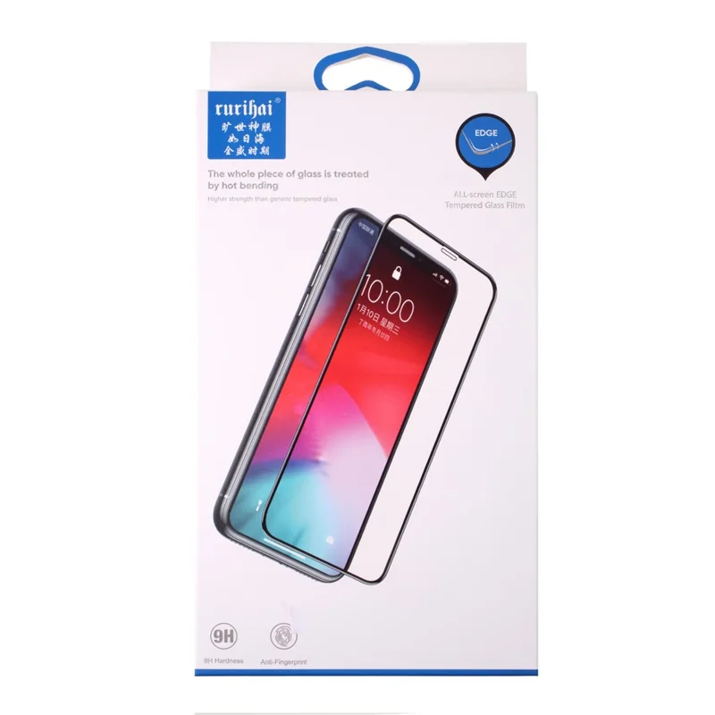 RURIHAI for iPhone 12 Max 6.1 inch Ultra Clear 2.5D Full Covering Tempered Glass Protector Film