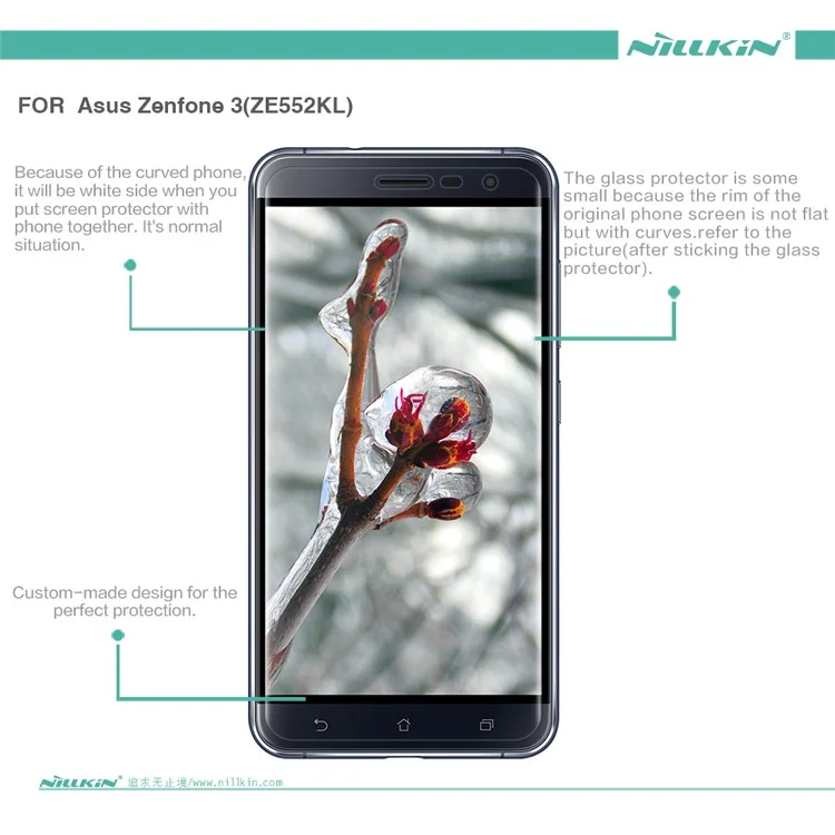 NILLKIN Matte Anti-scratch Screen Protector Film for Asus Zenfone 3 ZE552KL