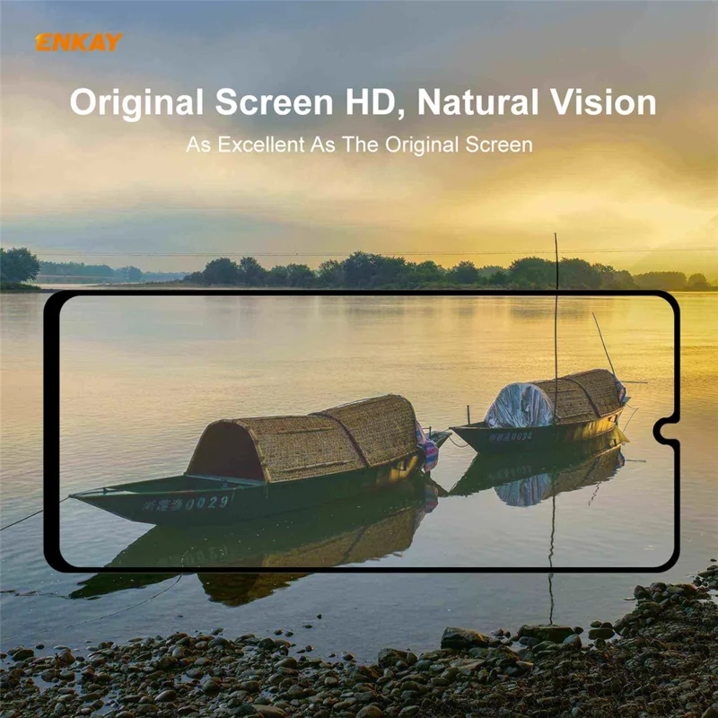 ENKAY HAT PRINCE Volledige Lijm Volledige Maat 0,26 mm 9H 2.5D Gehard Glas Screenprotector voor Samsung Galaxy M31 / Galaxy M21