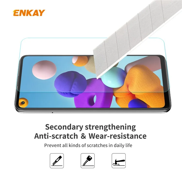 Hat-Prince 0.26mm 9H 2.5D Verre Trempé Screen Screen Protector Pour Samsung Galaxy A21S