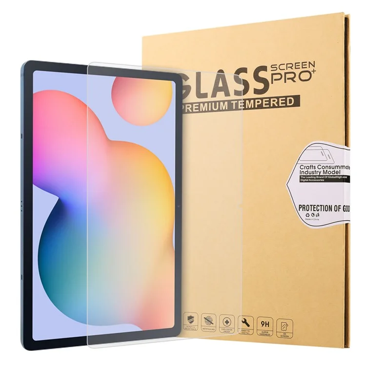 2.5D Arc Edge Full Size Tempered Glass Screen Film для Samsung Galaxy Tab S10+ / S9+ / S7+ / Tab S7 FE / Tab S8+