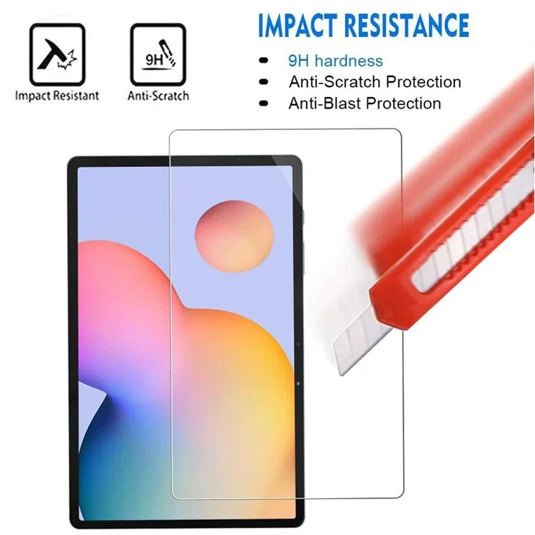 2.5D Arc Edge Full Size Tempered Glass Screen Film for Samsung Galaxy Tab S9+ / S7+ / Tab S7 FE / Tab S8+