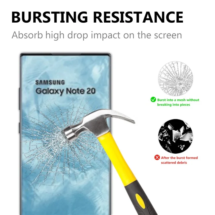 Ultra Clear 3D Tempered Glass Full Screen Film for Samsung Galaxy Note20 Ultra/Note20 Ultra 5G