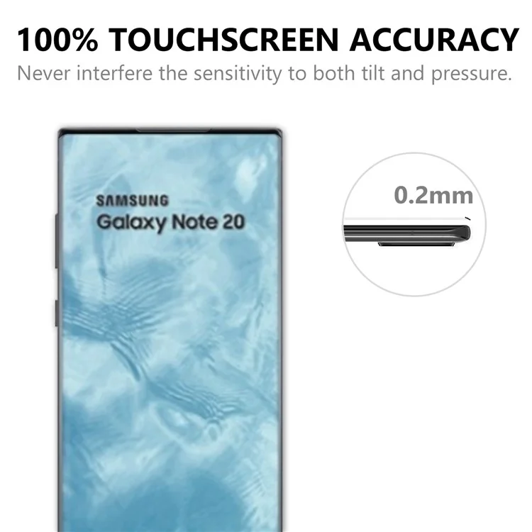 Ultra Clear 3D Tempered Glass Full Screen Film for Samsung Galaxy Note20 Ultra/Note20 Ultra 5G