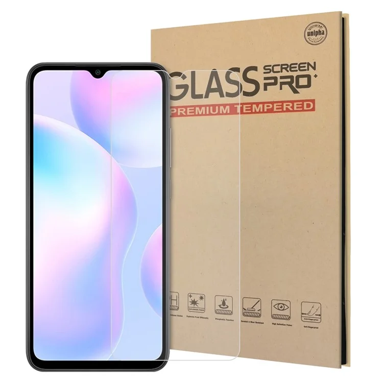 Película Protectora De Cristal De Cristal De 2.5D Arc Edge 9H Para Xiaomi Redmi 9A