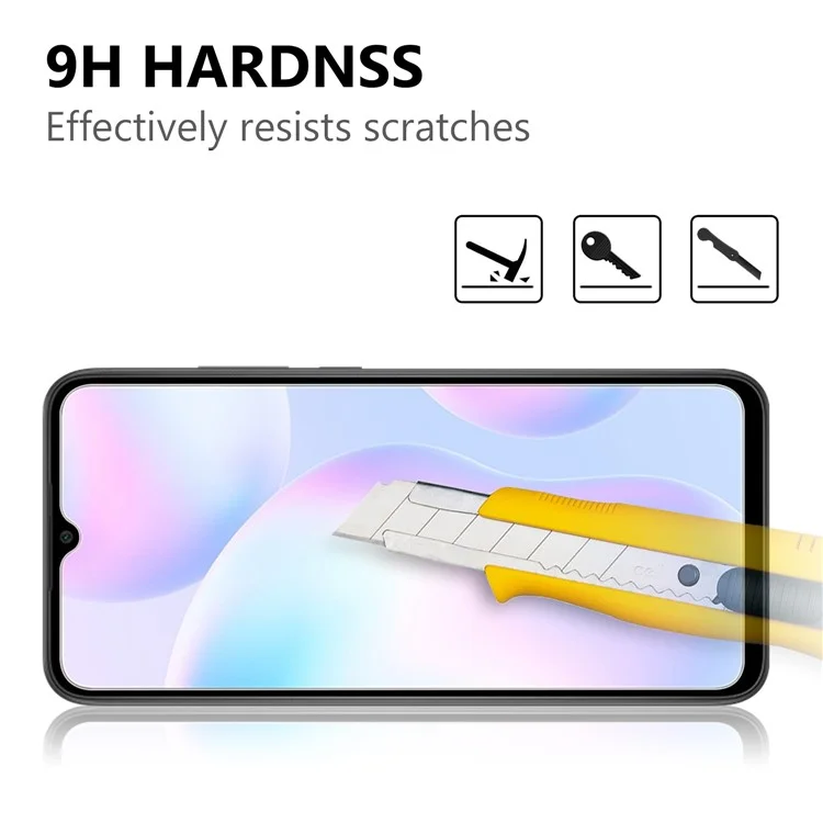 Película Protectora De Cristal De Cristal De 2.5D Arc Edge 9H Para Xiaomi Redmi 9A