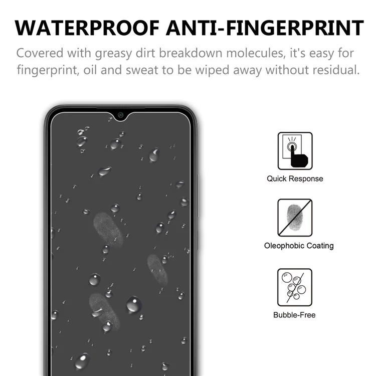 2.5D Arc Edge 9H Gehärtetes Glas Displayschutzfolie für Xiaomi Redmi 9A