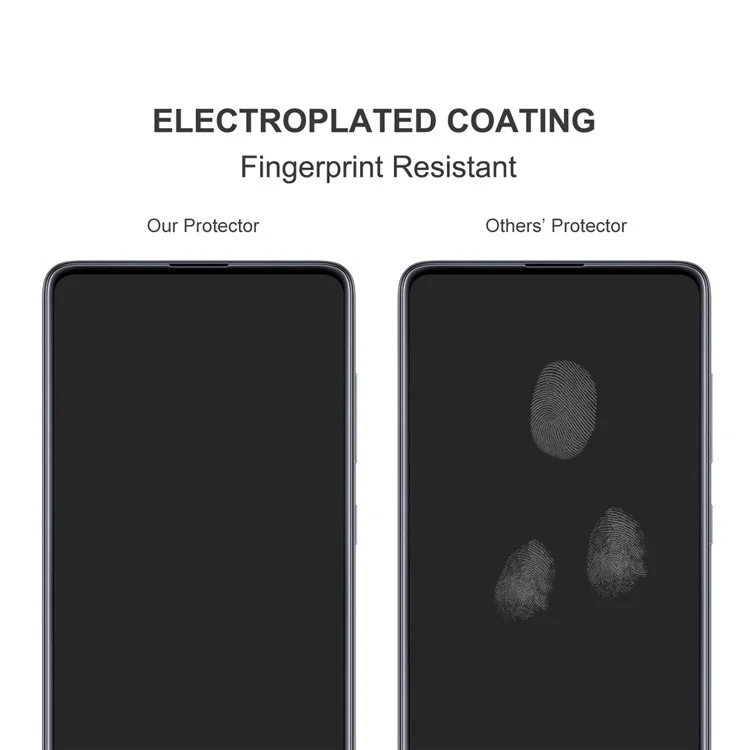 ENKAY 2Pcs/Set 0.26mm Full Screen Tempered Glass Screen Guard Films 9H 2.5D Arc Edge pour OnePlus Nord