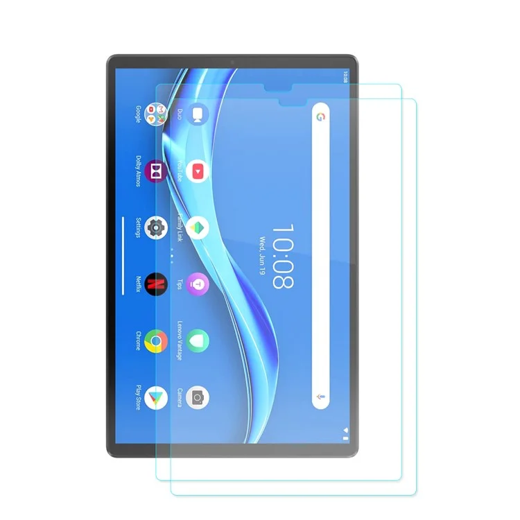 ENKAY 2Stk/Set 0,33mm 9H 2,5D Bogenrand Gehärtetes Glas Displayschutzfolie für Lenovo Tab M10 Plus 10,3 TB-X606F/Tab K10