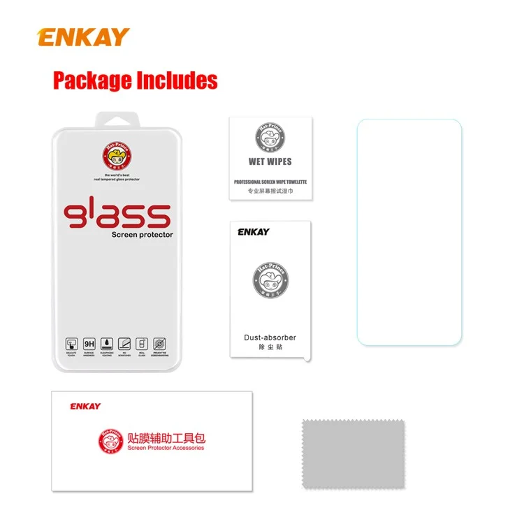 ENKAY HAT PRINCE 0.26mm Tempered Glass Screen Protector 9H 2.5D Arc Edge for Samsung Galaxy M31s
