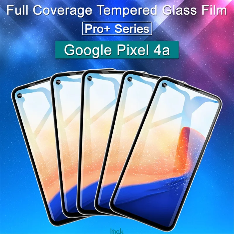 IMAK Pro+ Full Coverage Tempered Glass Screen Film for Google Pixel 4a 4G