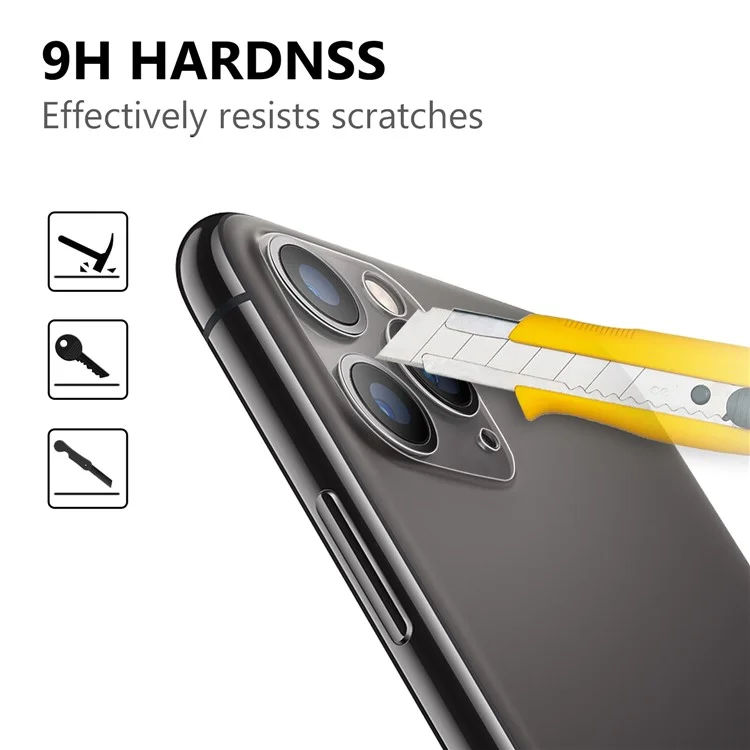 Película Protectora De Lentes De Vidrio Templado Resistente A Los Rasguños Ultra Claro Para IPhone 12 Pro 6.1-pulgada