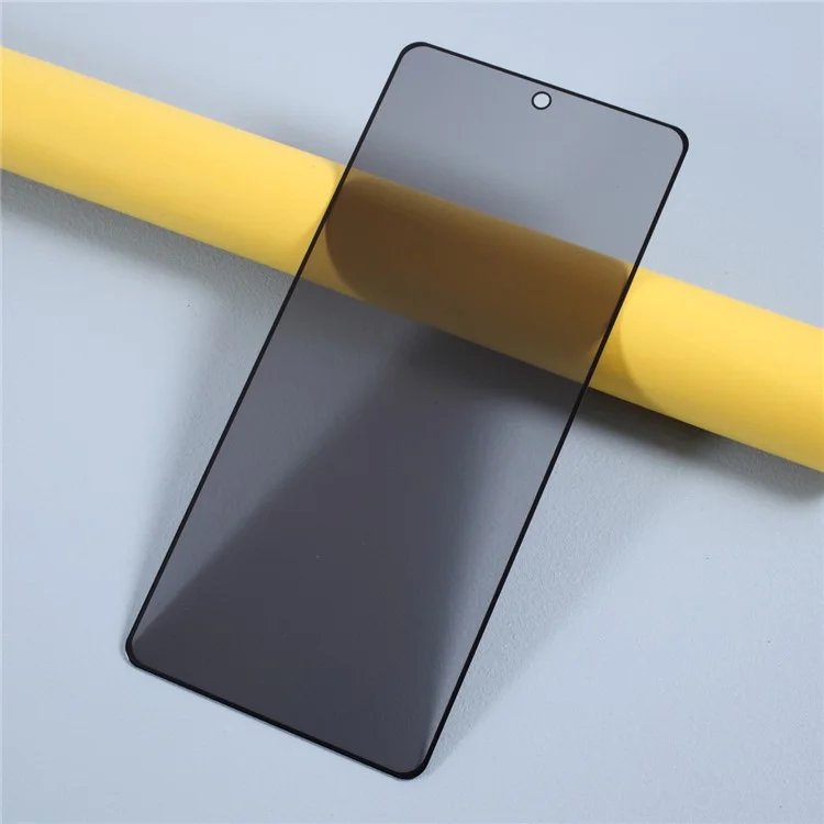 Silk Printing 3D Curved Full Coverage Anti-peep Tempered Glass Protector Film for Samsung Galaxy Note20 4G/5G [without Fingerprint Lock]
