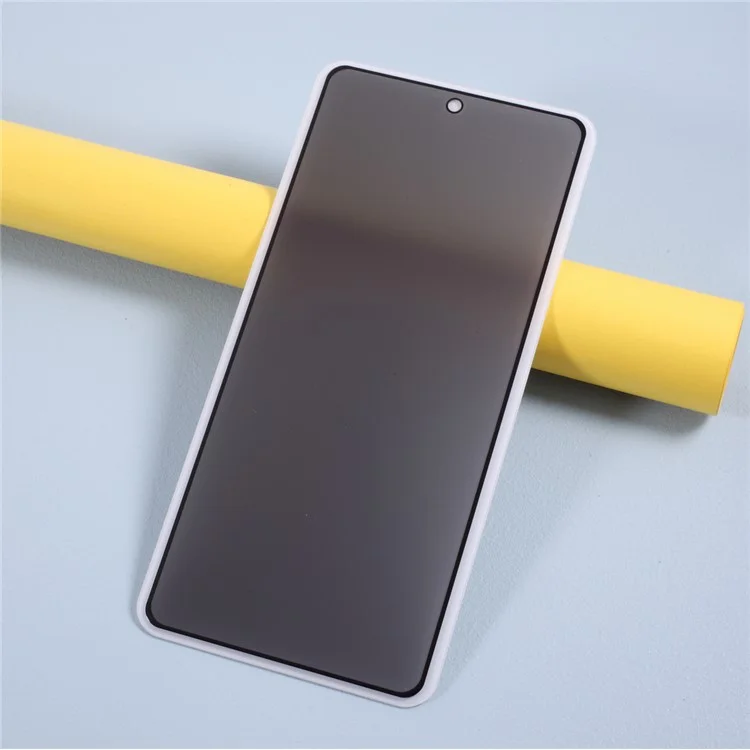 Silk Printing 3D Curved Full Coverage Anti-peep Tempered Glass Protector Film for Samsung Galaxy Note20 4G/5G [without Fingerprint Lock]