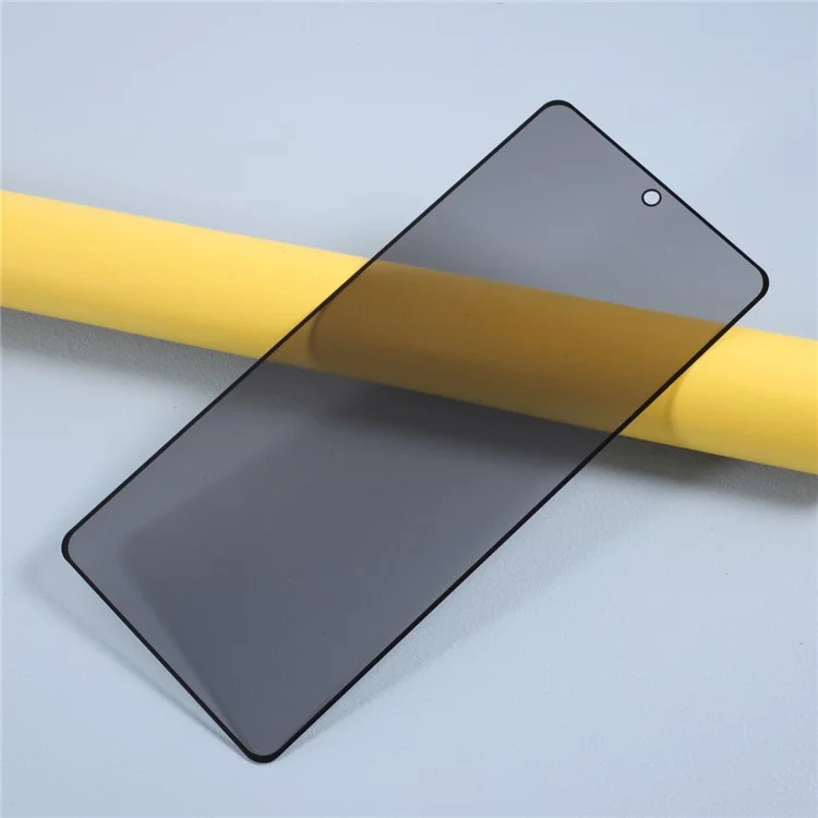 Silk Printing 3D Curved Full Coverage Anti-peep Tempered Glass Protector Film for Samsung Galaxy Note20 4G/5G [without Fingerprint Lock]
