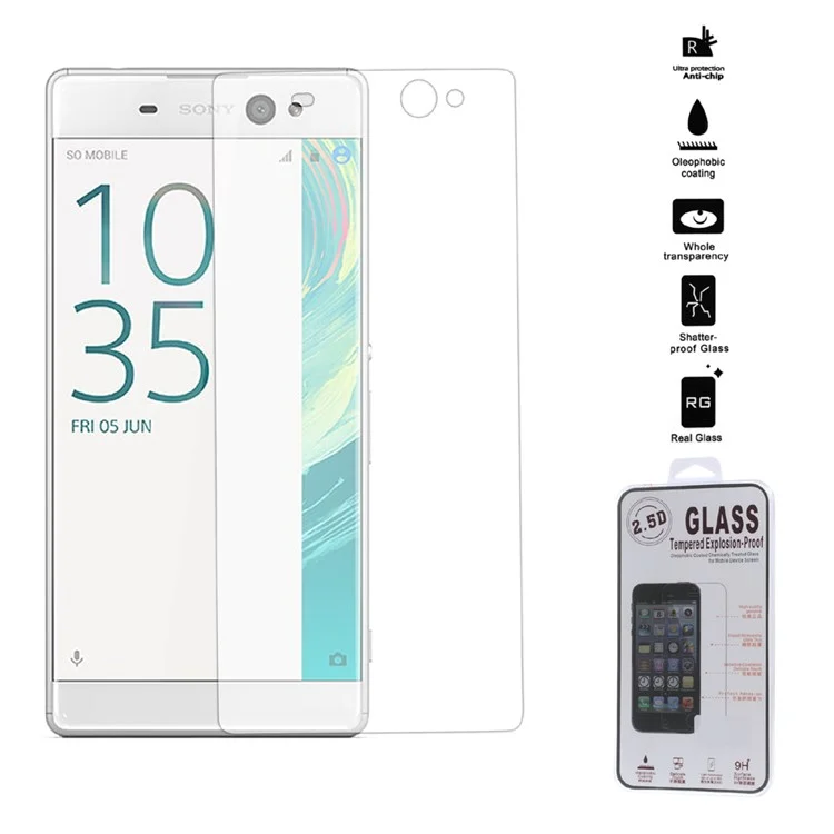0.25mm Tempered Glass Screen Protector Guard Film for Sony Xperia XA Ultra Arc Edge