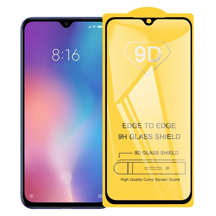 9d Couvre-revêtement Complet Protecteur D'écran en Verre Trempé Pour Xiaomi Mi 9 SE