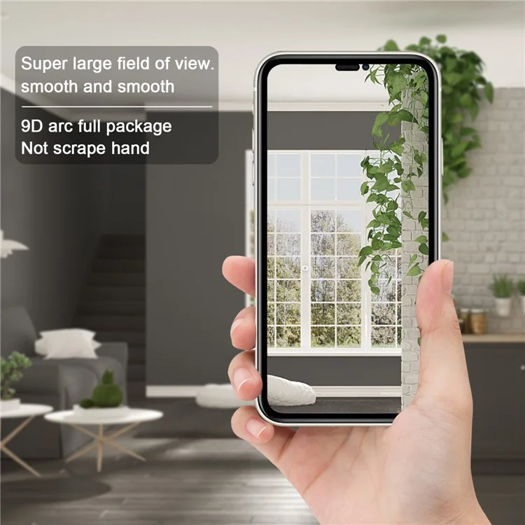 9D Full Covering Anti-Scratch Tempered Glass Screen Protector für iPhone 11 6.1-Zoll
