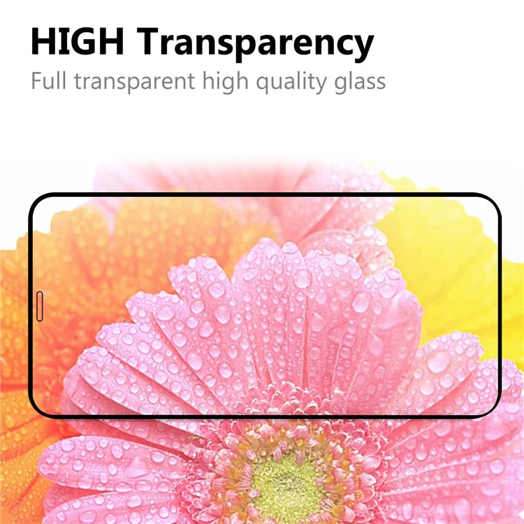 Full Coverage 9H Tempered Glass Screen Protector for iPhone 12 Mini - Black