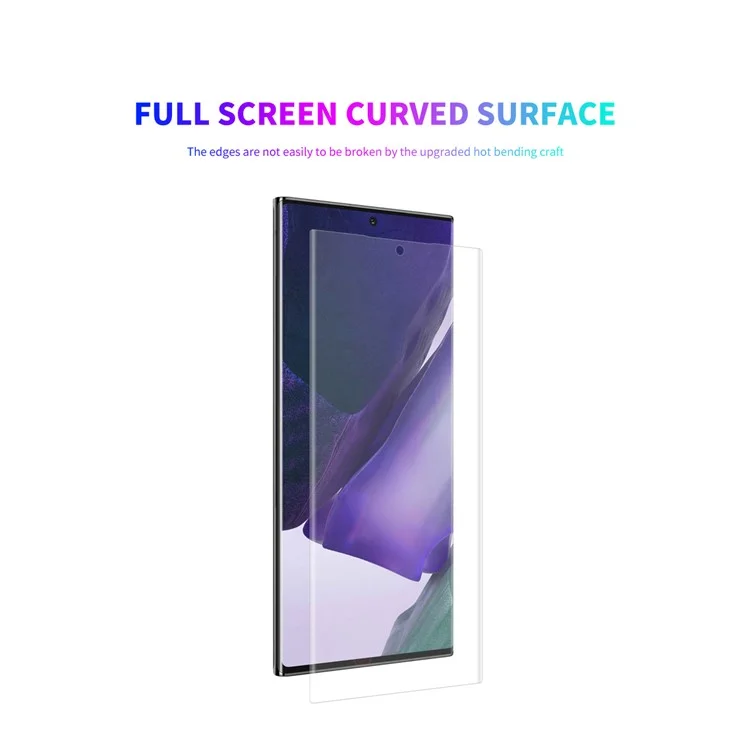 ENKAY 3D Protector de pantalla curvo de cobertura completa PET HD para Samsung Galaxy Note20 Ultra/Note20 Ultra 5G - Transparente