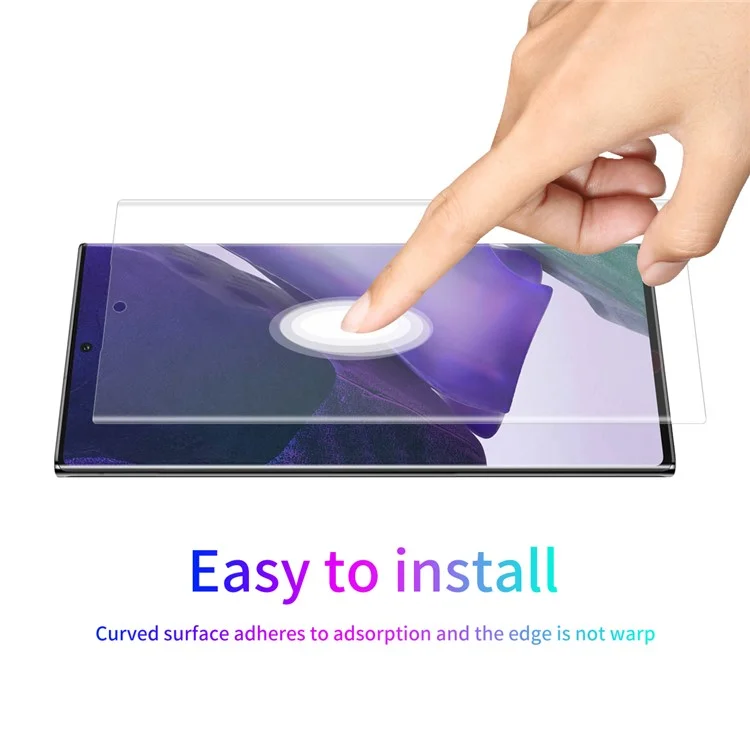 ENKAY 3D Protector de pantalla curvo de cobertura completa PET HD para Samsung Galaxy Note20 Ultra/Note20 Ultra 5G - Transparente