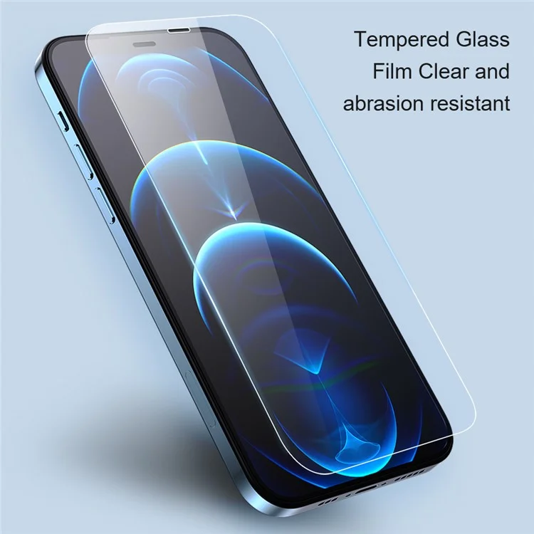 Amorus -bildschirmschutz Für Iphone 12 Pro/12 6,1 Zoll, HD Transparent Getemperte Glaskratzerfestes Filmschutz