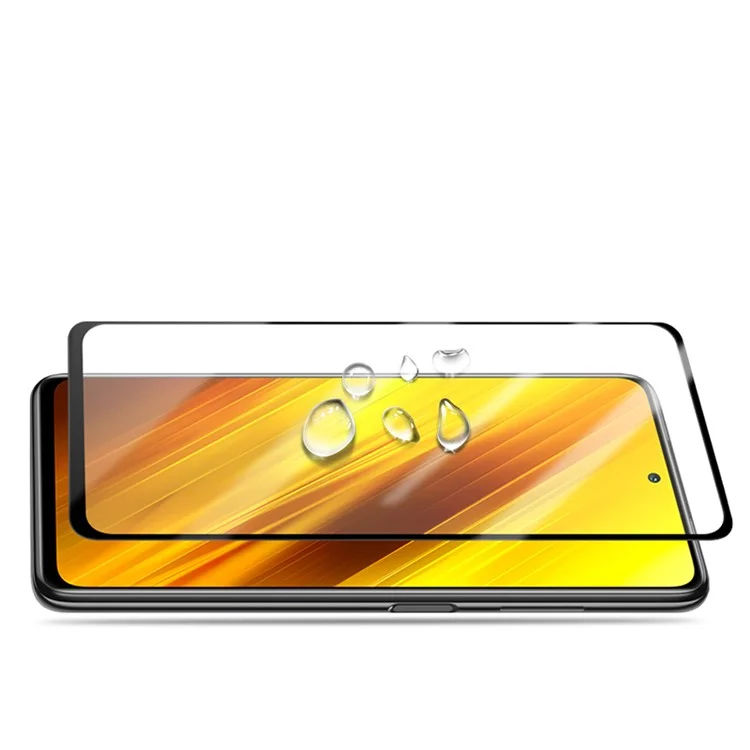 MOCOLO Anti-explosion Tempered Glass for Xiaomi Poco X3 NFC / Poco X3 / X3 Pro, Double Defense Full Size Full Glue Silk Printing HD Clear Film - Negro