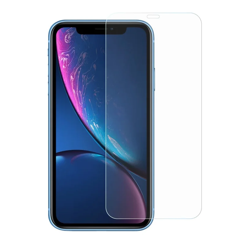 Filme Claro De Vidro Temperado 0.33mm (cola De Borda) Para Iphone XR / 11 6.1 Polegadas